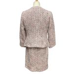 White House | Black Market Women's Tweed Fringe Pencil Skirt Pink Classic Size 2 Photo 6