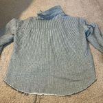 SheIn Gray Textured Button-Up Shirt Photo 8