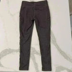 Athleta Pixy Drifter Textured Brown Activewear Leggings Womens Medium ZipPockets Photo 3