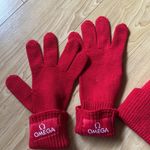 Omega glove & beanie set Red Photo 1