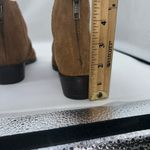 Journee Signature Boots Womens‎ 6 1/2 Cognac Brown Leather Slouch Bree Ankle NEW Size 6.5 Photo 8