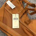 Aerie OFFLINE By Ribbed Plunge Sports Bra - Honey Size S Photo 4