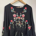 Philosophy  Embroidered Black Bohemian Floral Dress Size Large Photo 3