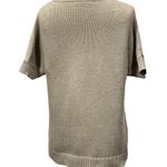 Gap Grey Short Sleeve Boxy Cable Knit Sweater Photo 2