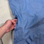 Everlane ‎ Denim Dress Tunic Mini Short Sleeve Pockets Casual Blue Size 2 Photo 3