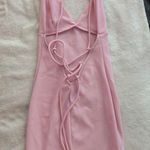 Lucy in the Sky Lace Back Bodycon Dress In Pink - Photo 2