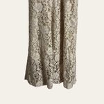 Masala Beige Floral Lace Plunge V Photo 4