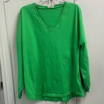 Spirit Jersey Mardi Gras  Size Large Womens V-Neck Green Parade New Orleans Photo 0
