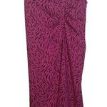 Nine West Pink Animal Print Ruched Skirt Photo 0