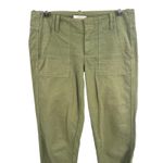 J.Crew  Chino Pants Olive Green 100% Cotton Women's Size 00 Photo 1