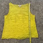 Anthropologie Moulinette Soeurs yellow cotton embroidered tank top size 6 Photo 8