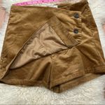Love Tree  Asymmetric Button Camel Stretch Corduroy Skort M Photo 1