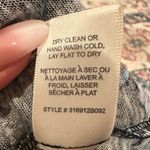 Rebecca Taylor  Kyoto Floral Black Blue Floral Short Sleeve Linen Round Neck Top Photo 5