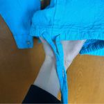 Cottonseeds 3 Button Pullover Top Bright Blue Size Small Coastal Lagenlook Photo 2