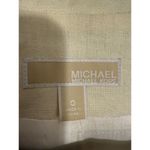 Michael Kors  Cream Linen Blazer Jacket Photo 4