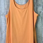 J. Jill 2X Perfect Tank Orange Color Scoop Neck 95% Cotton 5% Spandex Photo 0