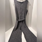 Nicole Miller - Black and Silver Belted Jumpsuit- Size M Photo 10