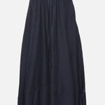 La Ligne Capucine Dress Navy Blue Medium Cotton Silk Midi Dress Photo 0