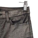 7 For All Mankind Metallic Twill Ankle Skinny Jeans Gunmetal Size 27 AU8121148 Photo 8
