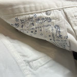 We The Free  Free People Maggie Distressed White Denim Short Button Fly Size 28 Photo 7