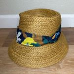Women’s Boho Floral 100% Paper Packable Bucket Hat Tan Photo 0