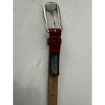 Brighton Vtg  Two-Tone Red Leather Boho Western Belt Women’s S 28 B30587 Photo 8