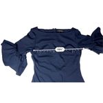 Banana Republic Banana‎ Republic Navy Blue Boat Neck Bell Sleeve Sheath Dress 6 Timeless Photo 4