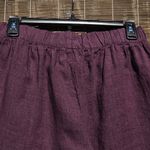Flax  Burgungy Linen Pants 4 Photo 5