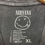 Nirvana Graphic Smiley Face Charcoal T-Shirt XL Photo 3