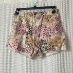 Pilcro Anthropologie  Floral Scrunchy Shorts Denim Boho Medium Photo 3