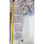 Bar III  Blazer Jacket Women Large White Black Pink Plaid Double Button Tweed Photo 5