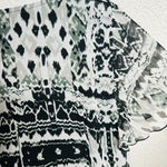 Show Me Your Mumu Women's Bohemian Dress S Black/White Tribal Print Short Sleeve Photo 7
