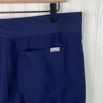 FIGS Livingston Basic Scrub Pant Women's Size Large Navy Blue Straight Leg Yoga Photo 6