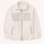 Abercrombie & Fitch Sherpa Leather Shacket Photo 0