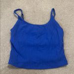 Old Navy Old Nave Blue Ribbed Women's Top Photo 0