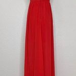 Qurio by Aggie Red Cocktail Chiffon Maxi Dress Red Photo 6