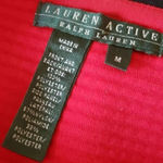 Lauren Ralph Lauren Red Black Full Zip Vest Activewear Sleeveless Jacket Size M Size M Photo 3