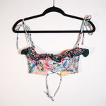 Agua Bendita  Sally Margot Sustainable Underwire Ruffle Swim Bathing Bikini Top M Photo 0