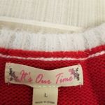 it's our time {L} Chirstmas Sweater Mrs Claus Santa Claus Belt Buckle Candy Cane Ugly Sweater Photo 7