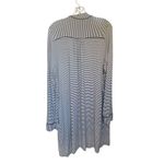 UGG  Women’s Black / White Stripe Robe Kimono Size L Photo 1