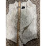 Dolce Cabo Cream Furry Knitted Open Front Vest Women's S/M Size undefined Photo 5