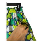 Autumn Adeigbo Shorts Women 2 Green Scalloped Fan Print High Waist Debbie Shorts Photo 5