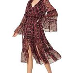 MISA Los Angeles NWT Celeste Shibori Prism Multicolor Midi Dress Size XS Photo 0