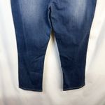 Cato  Plus Size 16 Denim Capris Blue Embroidered‎ Jeans Cropped High Rise 1557 Photo 7
