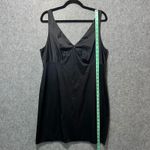 Vanity Fair Vintage Black Nylon Tricot Slip Lingerie Dress 40 Large Made in USA Photo 2