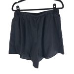 Bloomchic Floral Embroidered Pocket Elastic Waist Shorts Black 12 Photo 3