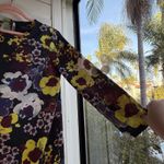 Topshop Bright Floral 3/4 sleeve Mini Tunic Dress size 4 Photo 2