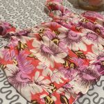 Lila Rose Floral Ruffle Sleeve Top - Pink and Brown Photo 7