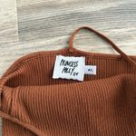 Princess Polly  Rust Ribbed Knit Halter Crop Top – Women’s Size M/L Photo 2