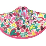 Hanna Andersson Reversible Floppy Sun Hat Pink/Heart Colorful Print Size M Pink Photo 3